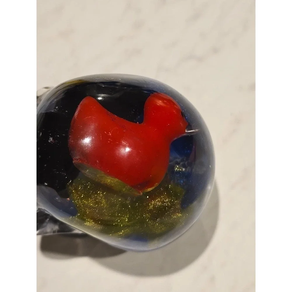 Handmade Resin Skull With Fish Inside And A‎ Duck. 746